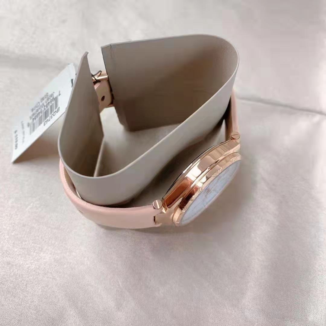 Fossil BQ3743 Women Three-Hand Pink Leather Strap Watch Fossil BQ3743 Women Three-Hand Pink Leather Strap Watch